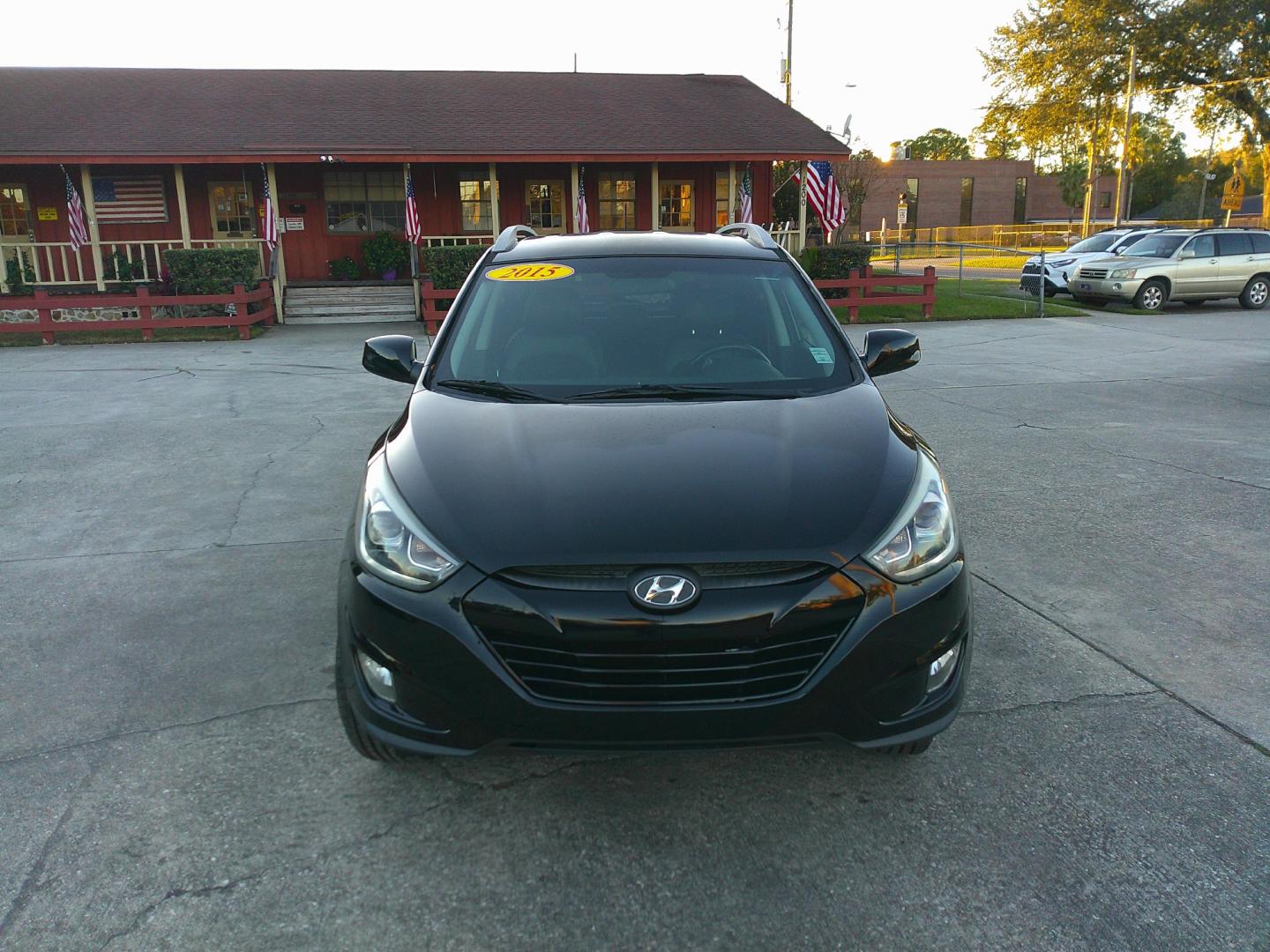 2015 BLACK HYUNDAI TUCSON LIMITED; SE (KM8JU3AG6FU) , located at 10405 Abercorn Street, Savannah, GA, 31419, (912) 921-8965, 31.988262, -81.131760 - Photo#0